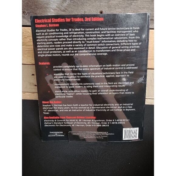 Electrical Studies for Trades 3rd Ed. Stephen L. Herman ISBN # 9781401897970 - Picture 2 of 2